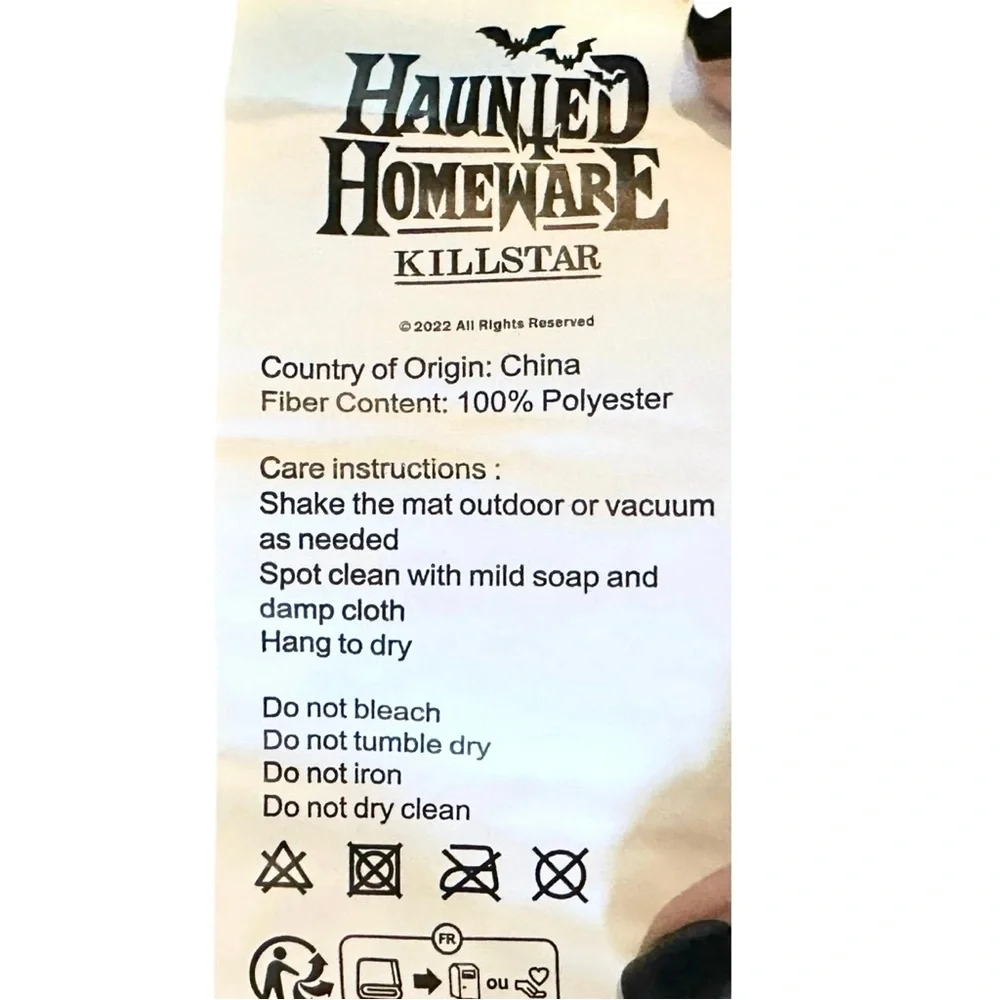 Killstar Bath Rug 32” Carnival du Noir Tricks N Chills Haunted Houseware